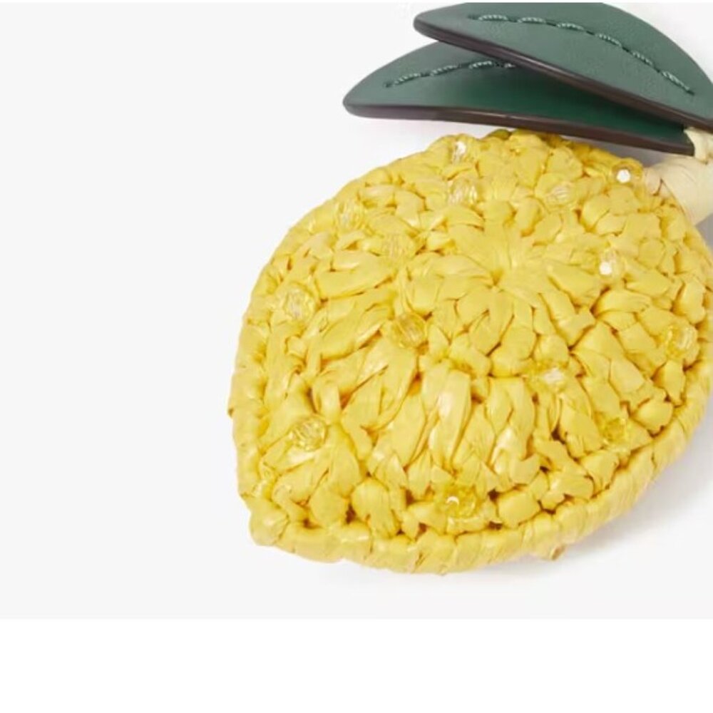 Kate Spade New York Lemon Drop Beaded Crochet Key Fob - Picture 3 of 3